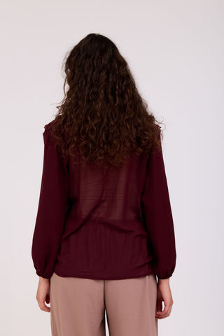 Burgundy Loren Shirt