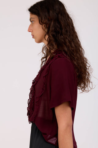 Burgundy Loren Shirt