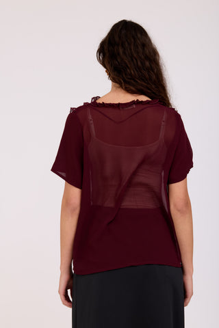 Burgundy Loren Shirt