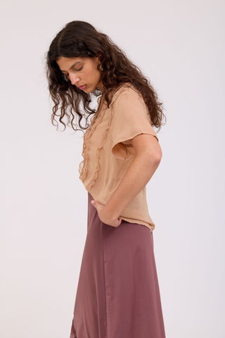 Peach Loren Shirt