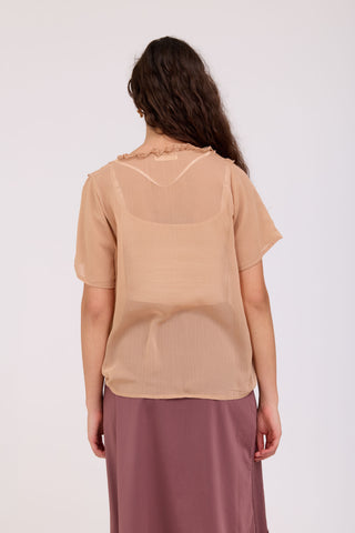 Peach Loren Shirt